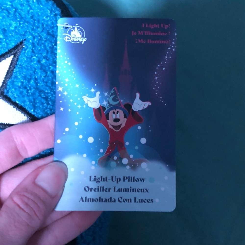 Disney Lights Up Magical Sorcerer Hat Pillow NWT - Picture 4 of 6